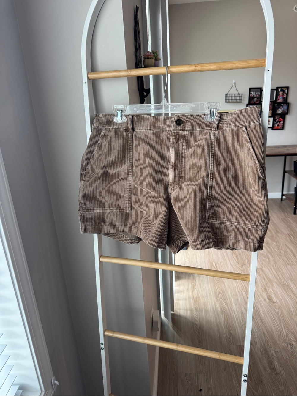 Alpine Design Tan Corduroy Shorts with Elastic Waist